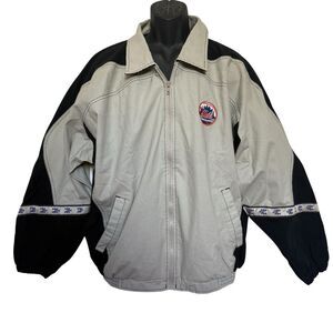 Vintage Pro Player Genuine Merchandise New York Mets Cotton Jacket Gray Men’s L